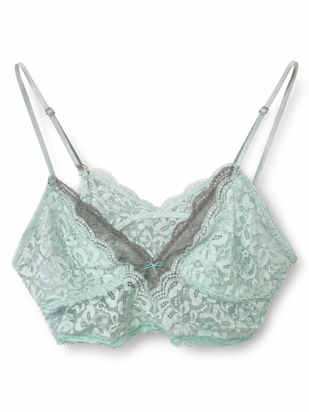Aerie Lace Bralette in Mint Green fairy dainty feminine M